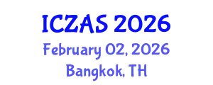 International Conference on Zoology and Animal Science (ICZAS) February 02, 2026 - Bangkok, Thailand