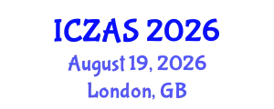 International Conference on Zoology and Animal Science (ICZAS) August 19, 2026 - London, United Kingdom