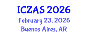 International Conference on Zoology and Animal Science (ICZAS) February 23, 2026 - Buenos Aires, Argentina