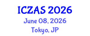 International Conference on Zoology and Animal Science (ICZAS) June 08, 2026 - Tokyo, Japan