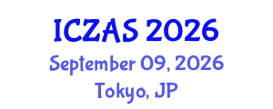 International Conference on Zoology and Animal Science (ICZAS) September 09, 2026 - Tokyo, Japan