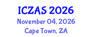 International Conference on Zoology and Animal Science (ICZAS) November 04, 2026 - Cape Town, South Africa