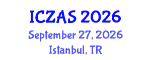 International Conference on Zoology and Animal Science (ICZAS) September 27, 2026 - Istanbul, Turkey
