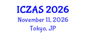 International Conference on Zoology and Animal Science (ICZAS) November 11, 2026 - Tokyo, Japan
