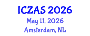 International Conference on Zoology and Animal Science (ICZAS) May 11, 2026 - Amsterdam, Netherlands