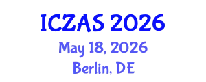 International Conference on Zoology and Animal Science (ICZAS) May 18, 2026 - Berlin, Germany