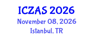 International Conference on Zoology and Animal Science (ICZAS) November 08, 2026 - Istanbul, Turkey