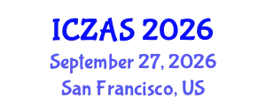 International Conference on Zoology and Animal Science (ICZAS) September 27, 2026 - San Francisco, United States
