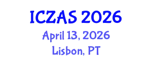 International Conference on Zoology and Animal Science (ICZAS) April 13, 2026 - Lisbon, Portugal
