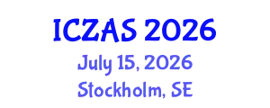 International Conference on Zoology and Animal Science (ICZAS) July 15, 2026 - Stockholm, Sweden