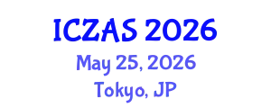 International Conference on Zoology and Animal Science (ICZAS) May 25, 2026 - Tokyo, Japan