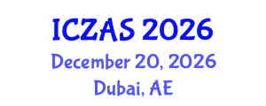 International Conference on Zoology and Animal Science (ICZAS) December 20, 2026 - Dubai, United Arab Emirates