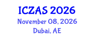 International Conference on Zoology and Animal Science (ICZAS) November 08, 2026 - Dubai, United Arab Emirates