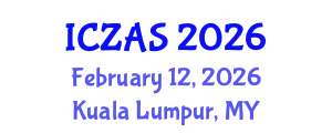International Conference on Zoology and Animal Science (ICZAS) February 12, 2026 - Kuala Lumpur, Malaysia