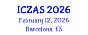 International Conference on Zoology and Animal Science (ICZAS) February 12, 2026 - Barcelona, Spain