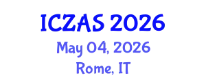International Conference on Zoology and Animal Science (ICZAS) May 04, 2026 - Rome, Italy