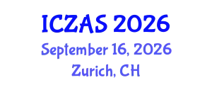 International Conference on Zoology and Animal Science (ICZAS) September 16, 2026 - Zurich, Switzerland