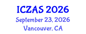 International Conference on Zoology and Animal Science (ICZAS) September 23, 2026 - Vancouver, Canada