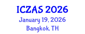 International Conference on Zoology and Animal Science (ICZAS) January 19, 2026 - Bangkok, Thailand