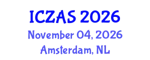International Conference on Zoology and Animal Science (ICZAS) November 04, 2026 - Amsterdam, Netherlands