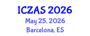 International Conference on Zoology and Animal Science (ICZAS) May 25, 2026 - Barcelona, Spain