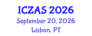 International Conference on Zoology and Animal Science (ICZAS) September 20, 2026 - Lisbon, Portugal