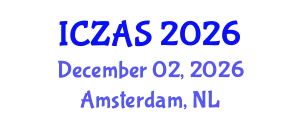 International Conference on Zoology and Animal Science (ICZAS) December 02, 2026 - Amsterdam, Netherlands