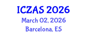 International Conference on Zoology and Animal Science (ICZAS) March 02, 2026 - Barcelona, Spain