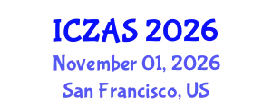 International Conference on Zoology and Animal Science (ICZAS) November 01, 2026 - San Francisco, United States