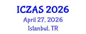 International Conference on Zoology and Animal Science (ICZAS) April 27, 2026 - Istanbul, Turkey