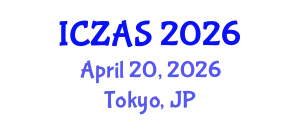 International Conference on Zoology and Animal Science (ICZAS) April 20, 2026 - Tokyo, Japan