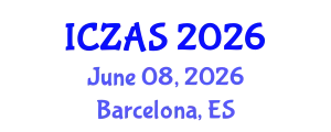 International Conference on Zoology and Animal Science (ICZAS) June 08, 2026 - Barcelona, Spain