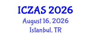 International Conference on Zoology and Animal Science (ICZAS) August 16, 2026 - Istanbul, Turkey