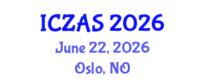 International Conference on Zoology and Animal Science (ICZAS) June 22, 2026 - Oslo, Norway