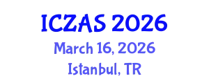 International Conference on Zoology and Animal Science (ICZAS) March 16, 2026 - Istanbul, Turkey