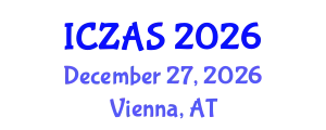 International Conference on Zoology and Animal Science (ICZAS) December 27, 2026 - Vienna, Austria
