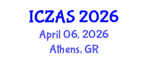 International Conference on Zoology and Animal Science (ICZAS) April 06, 2026 - Athens, Greece