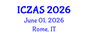 International Conference on Zoology and Animal Science (ICZAS) June 01, 2026 - Rome, Italy