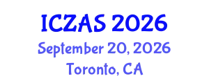 International Conference on Zoology and Animal Science (ICZAS) September 20, 2026 - Toronto, Canada