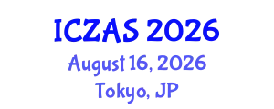 International Conference on Zoology and Animal Science (ICZAS) August 16, 2026 - Tokyo, Japan