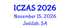 International Conference on Zoology and Animal Science (ICZAS) November 15, 2026 - Jeddah, Saudi Arabia