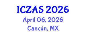 International Conference on Zoology and Animal Science (ICZAS) April 06, 2026 - Cancún, Mexico
