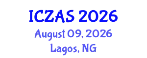 International Conference on Zoology and Animal Science (ICZAS) August 09, 2026 - Lagos, Nigeria