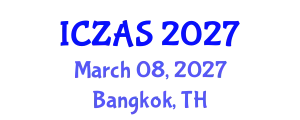 International Conference on Zoology and Animal Science (ICZAS) March 08, 2027 - Bangkok, Thailand