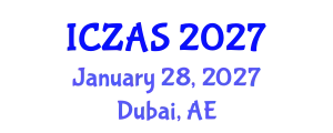International Conference on Zoology and Animal Science (ICZAS) January 28, 2027 - Dubai, United Arab Emirates