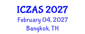 International Conference on Zoology and Animal Science (ICZAS) February 04, 2027 - Bangkok, Thailand