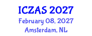 International Conference on Zoology and Animal Science (ICZAS) February 08, 2027 - Amsterdam, Netherlands