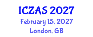 International Conference on Zoology and Animal Science (ICZAS) February 15, 2027 - London, United Kingdom
