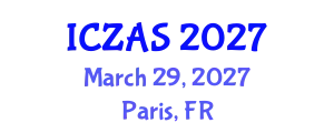 International Conference on Zoology and Animal Science (ICZAS) March 29, 2027 - Paris, France