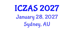 International Conference on Zoology and Animal Science (ICZAS) January 28, 2027 - Sydney, Australia